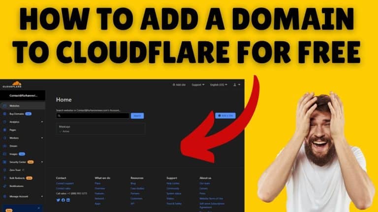 How to add a domain to Cloudflare for Free